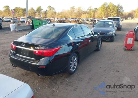 2015 Infiniti Q50 Premium z USA, uszkodzony, nr VIN JN1BV7ARXFM413631